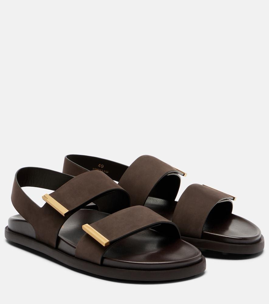 tod's suede slingback sandals