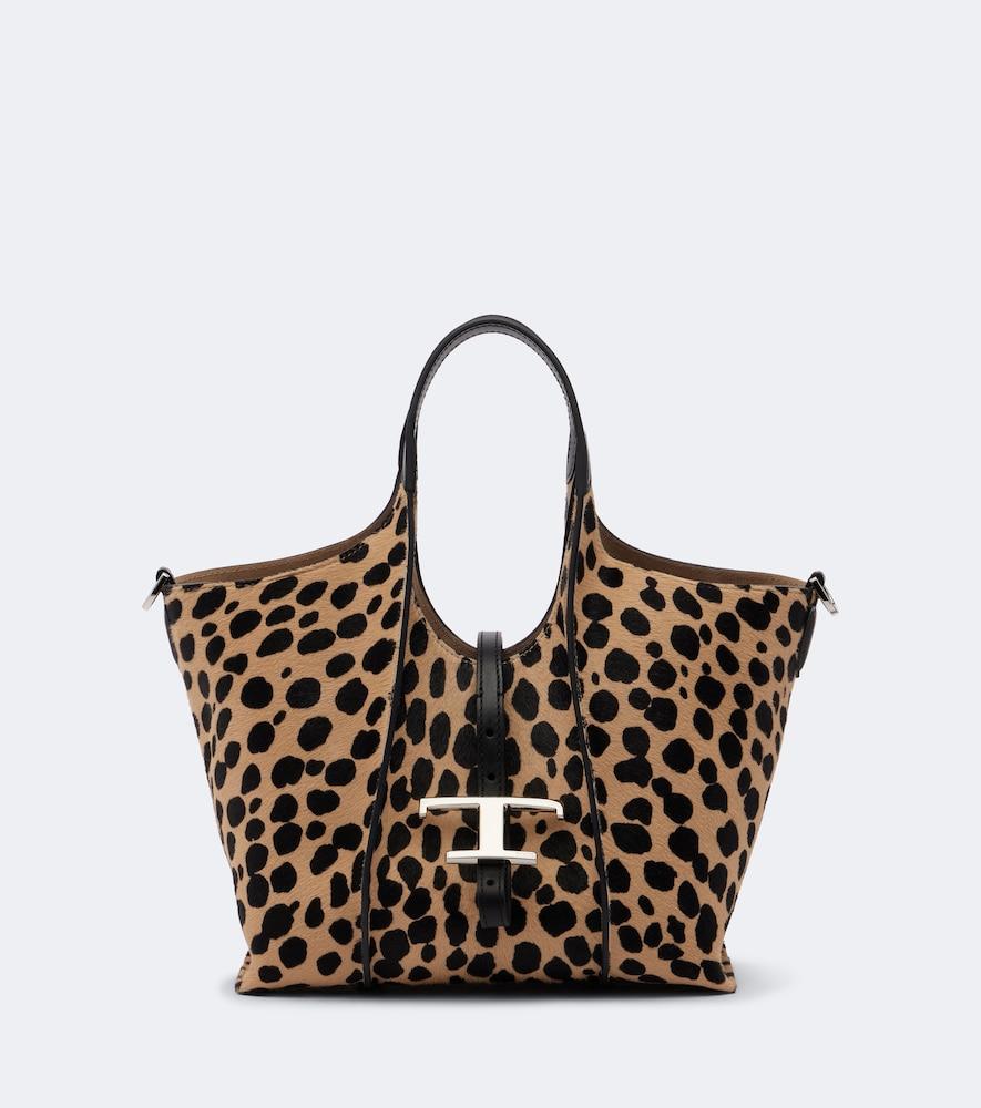 tod's tbs small calf hair top-handle bag