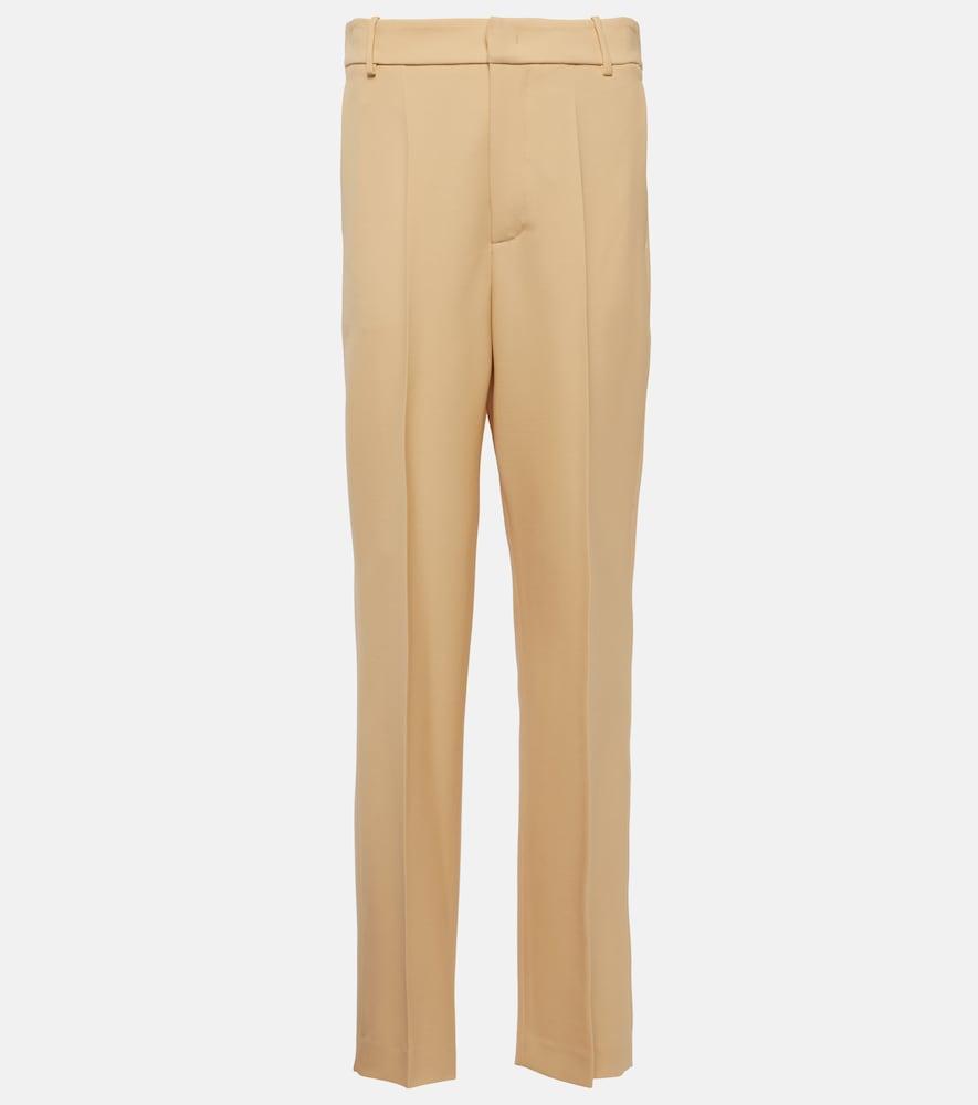 tod's virgin wool straight pants