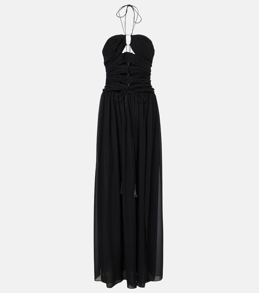 tom ford cutout silk gown