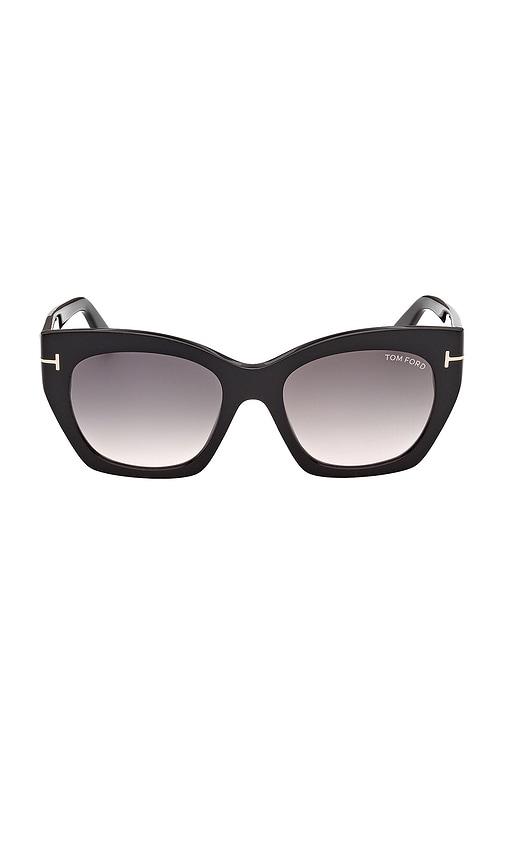 tom ford joni sunglasses in black.