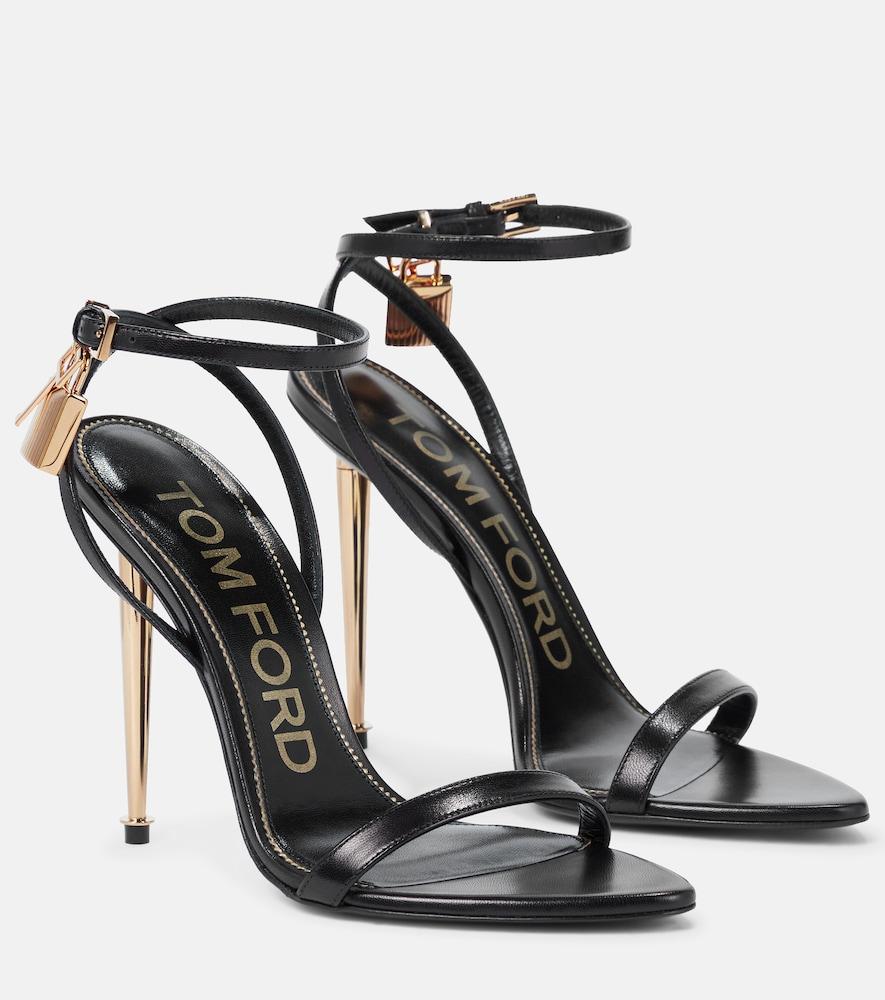tom ford padlock leather sandals