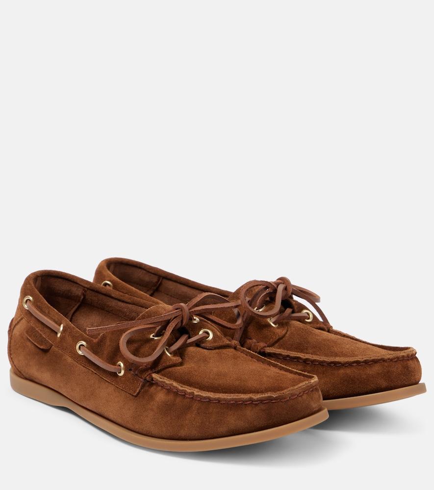 tom ford robin suede boat shoes