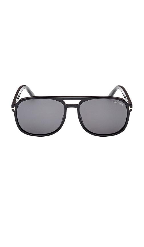 tom ford rosco sunglasses in black.