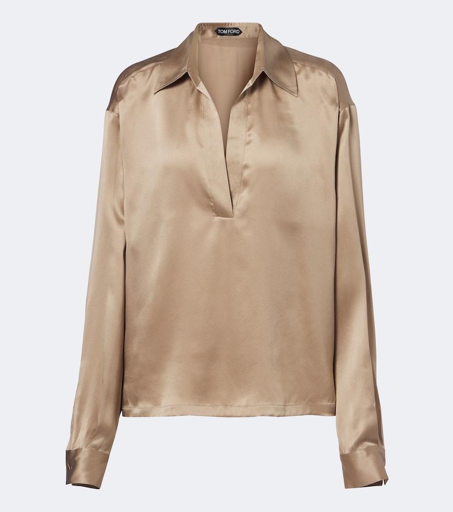 tom ford silk satin blouse