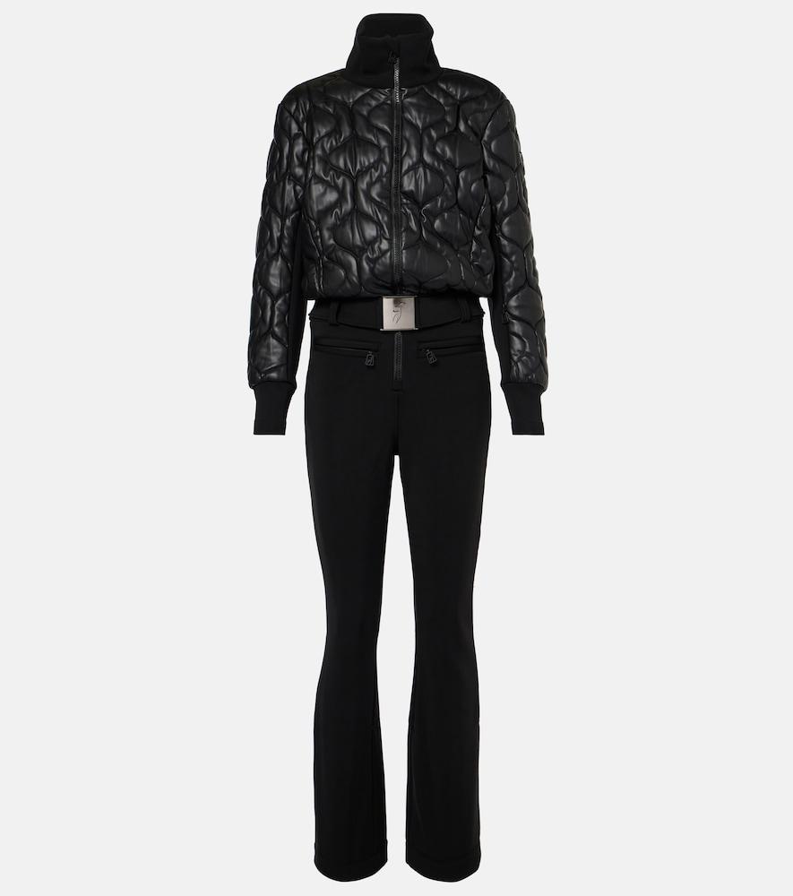 toni sailer conni special quilted faux leather ski suit