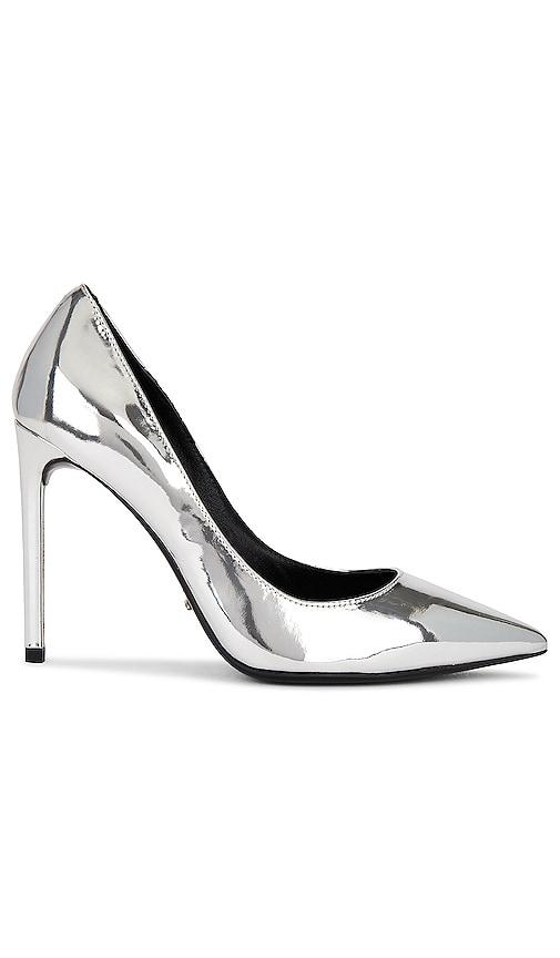 tony bianco anja heel in metallic silver. - size 5.5 (also in 6, 7.5, 8, 8.5, 9)