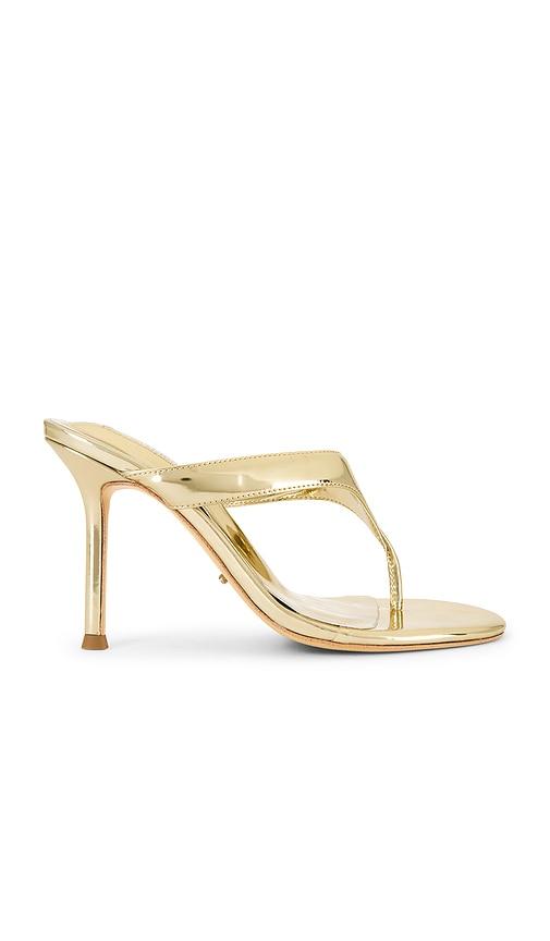 tony bianco dynasty heel in metallic gold. - size 5.5 (also in 9)