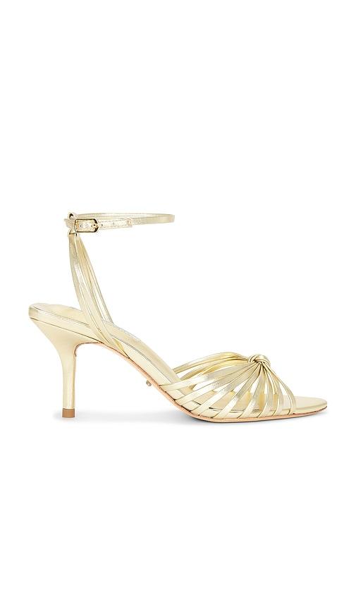 tony bianco hailey sandal in metallic gold. - size 5.5 (also in 6.5, 7.5, 8)