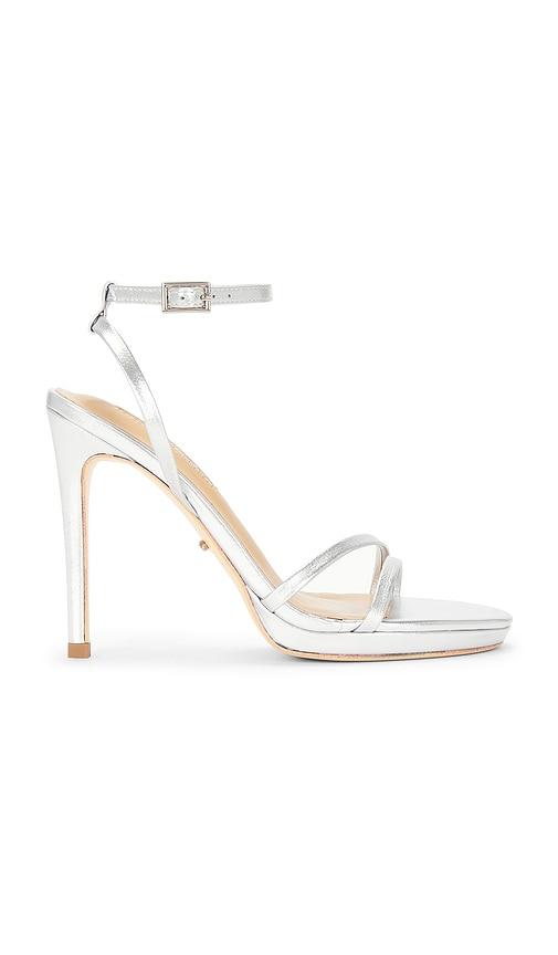 tony bianco x revolve sage sandal in metallic silver, grey. - size 7 (also in 7.5)