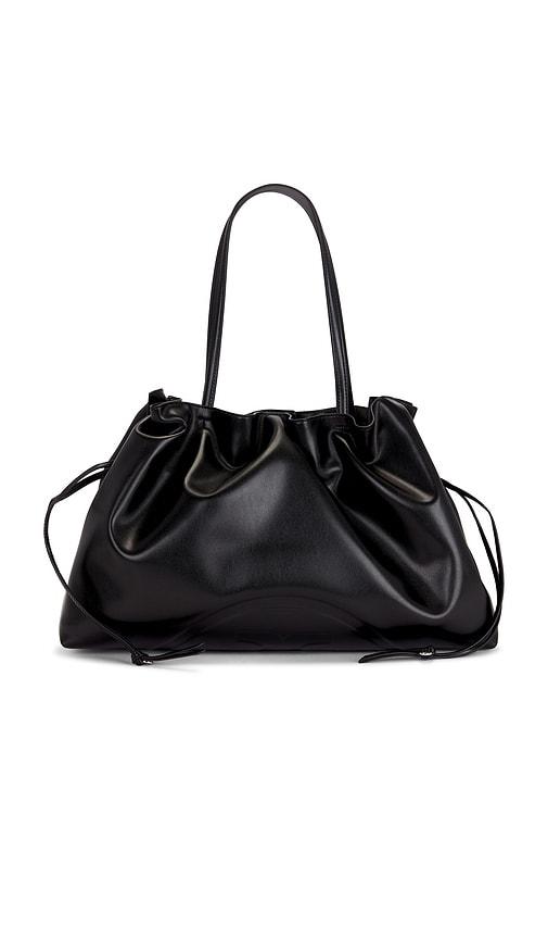tory burch ella recycled drawstring in black.