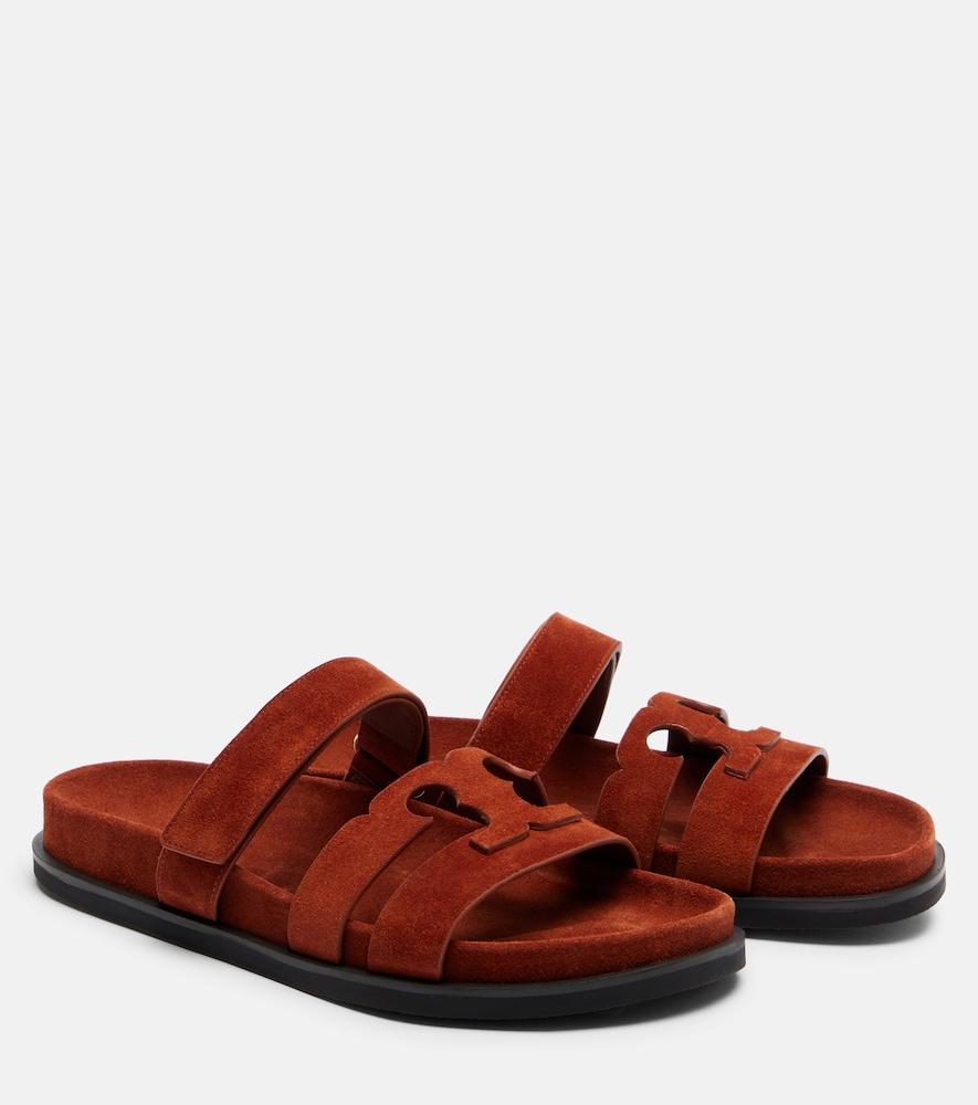 tory burch ines suede slides