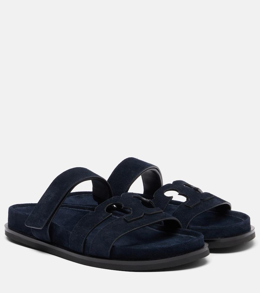 tory burch ines suede slides