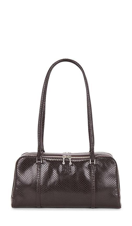 tory burch small marshmallow satchel in brown.