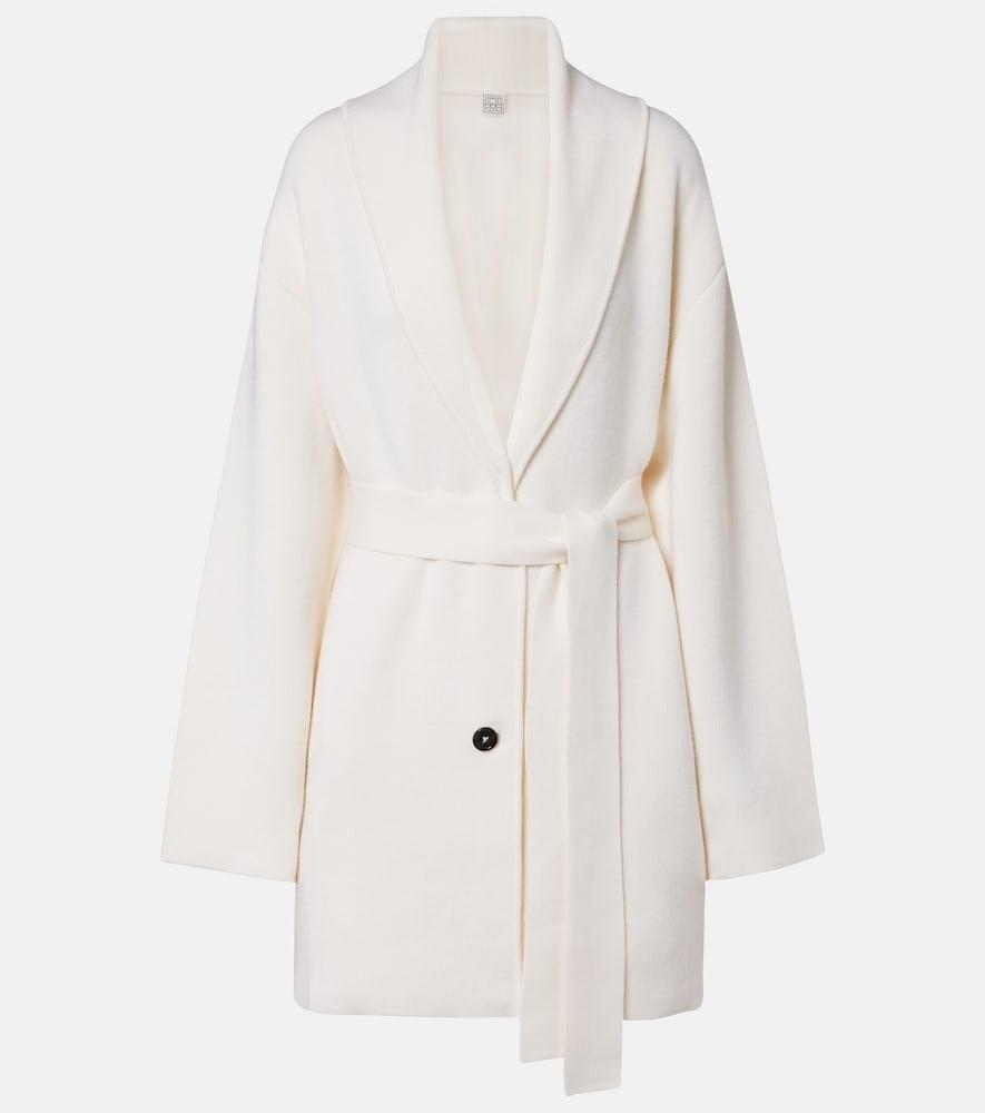 toteme belted wool coat