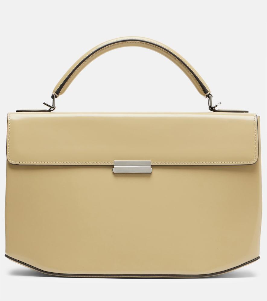 toteme box small leather top-handle bag