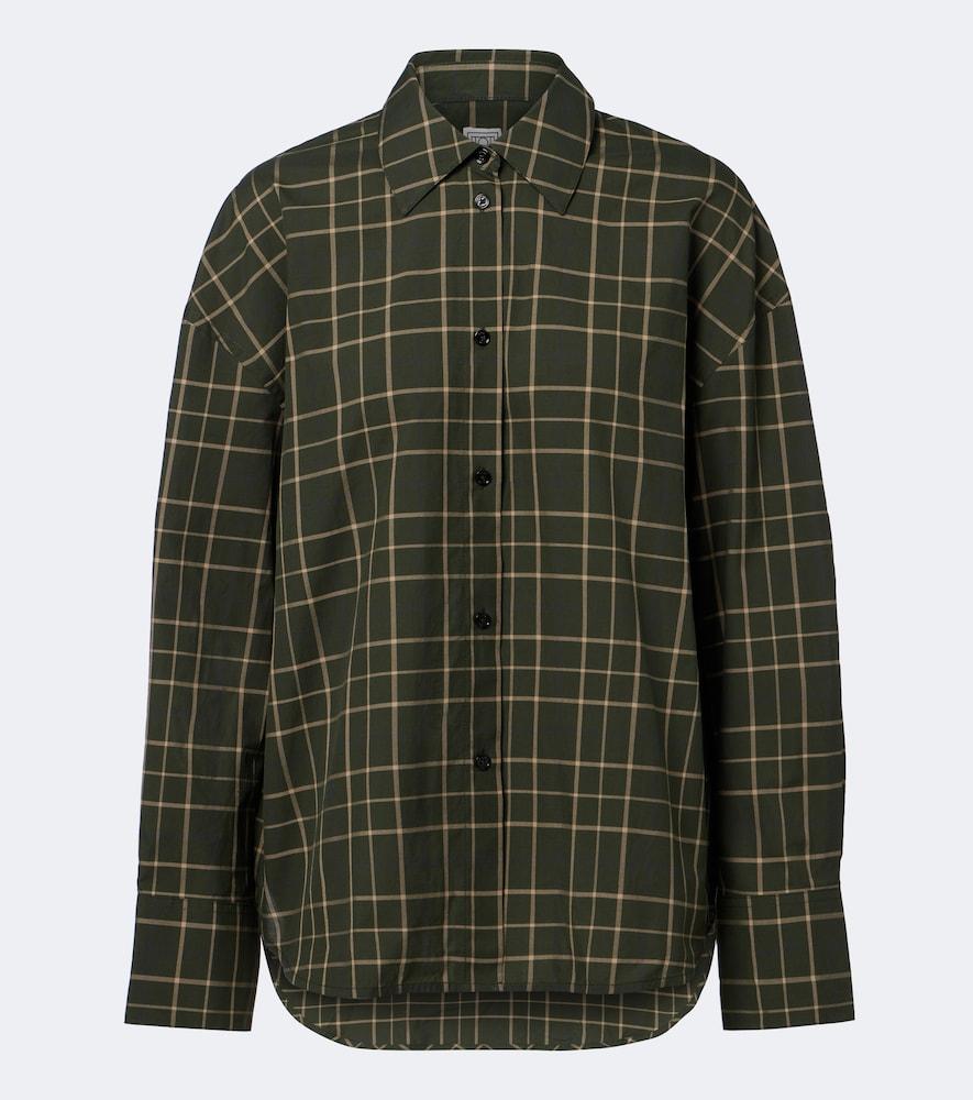 toteme checked cotton shirt
