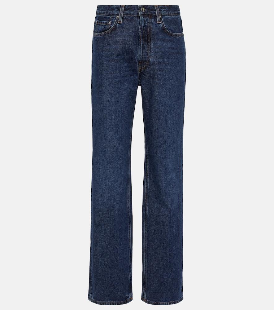 toteme classic cut high-rise straight jeans