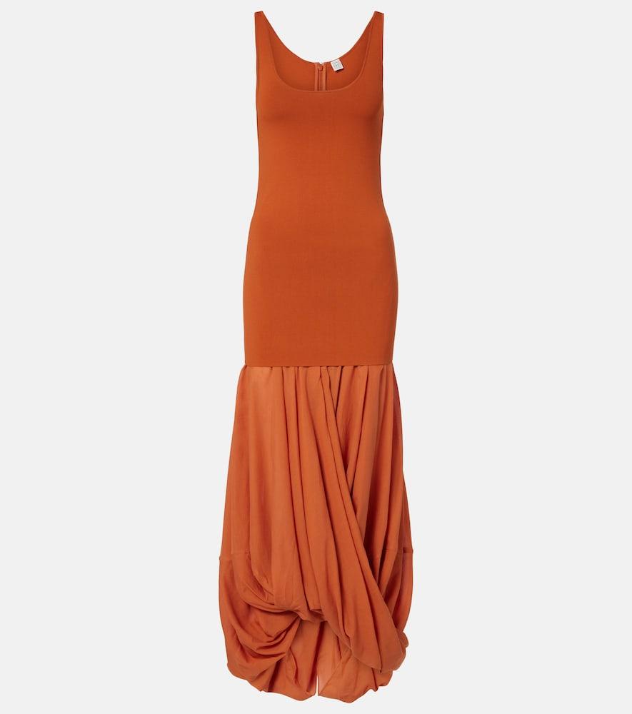 toteme cocoon jersey midi dress