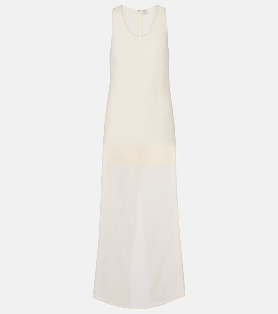 toteme cotton and silk maxi dress
