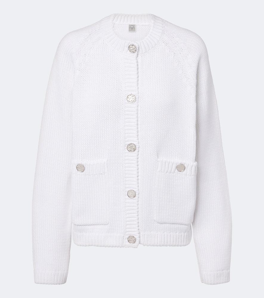 toteme cotton cardigan