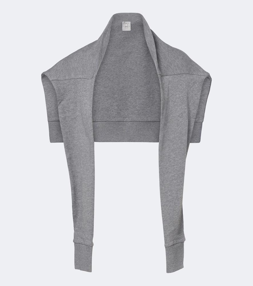 toteme cotton jersey scarf