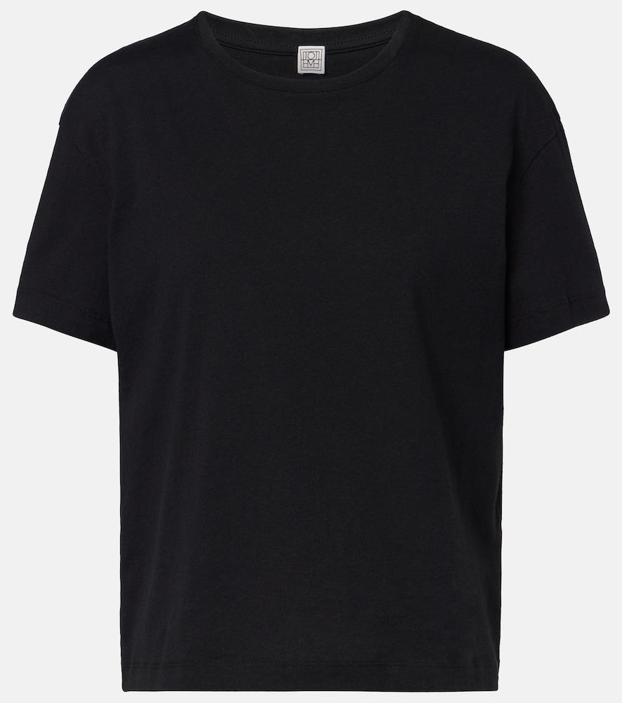 toteme cotton jersey t-shirt