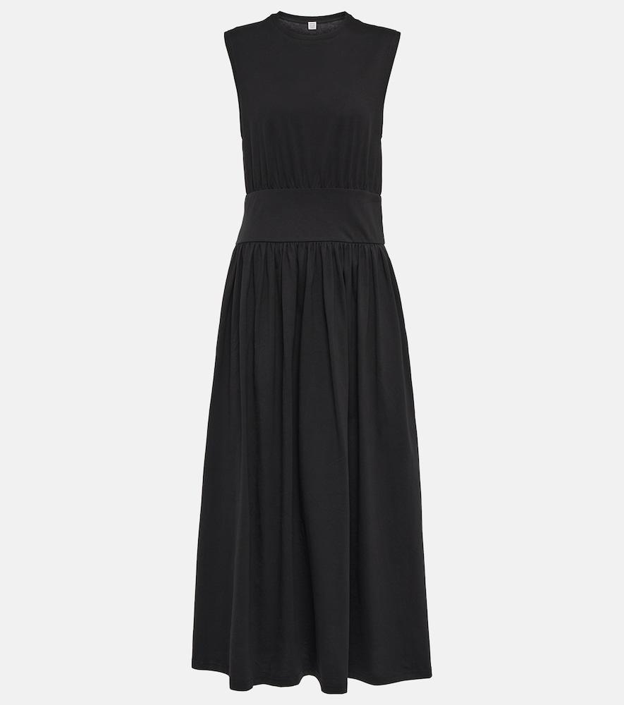 toteme cotton midi dress