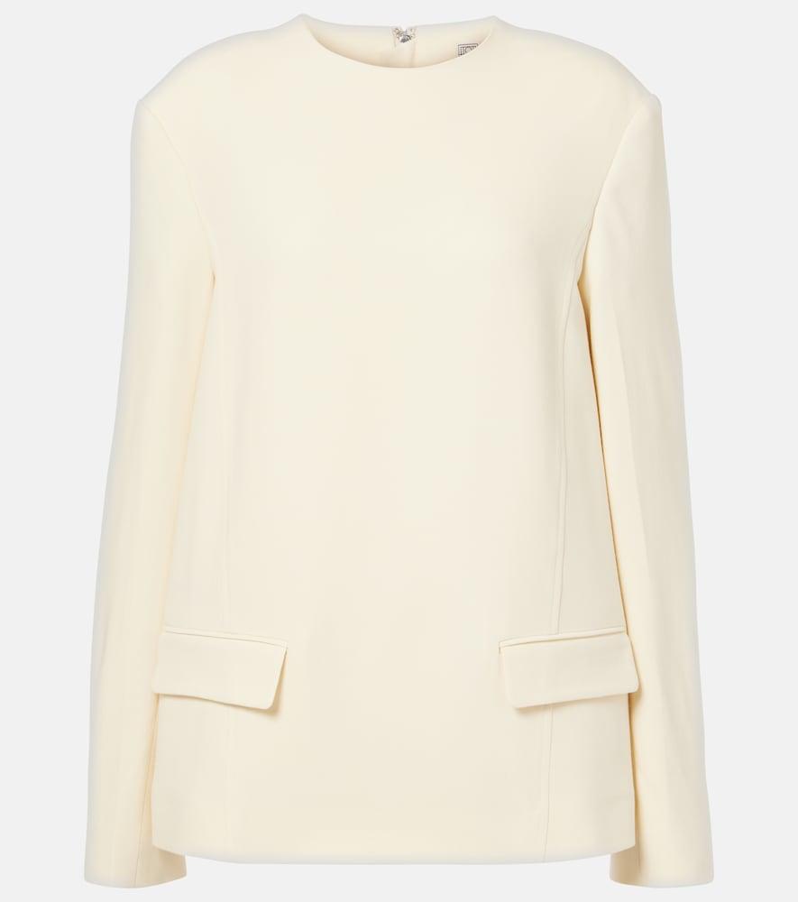 toteme crêpe top