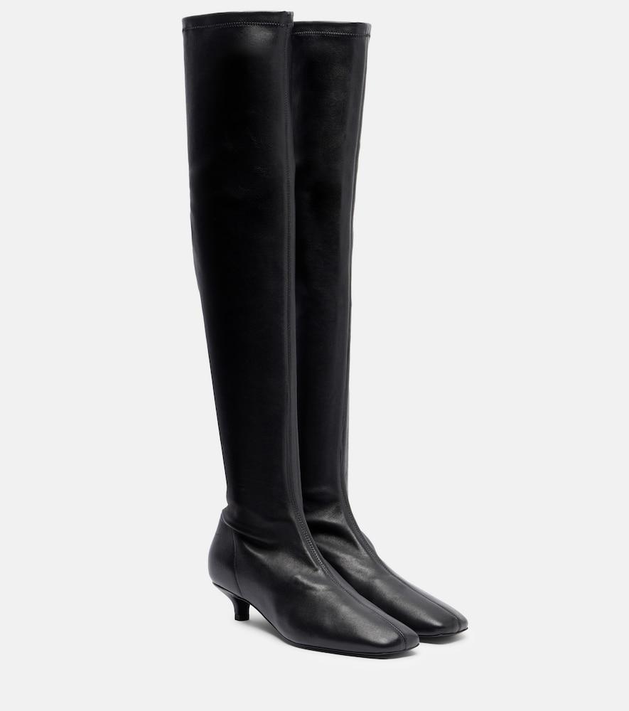 toteme day leather over-the-knee boots