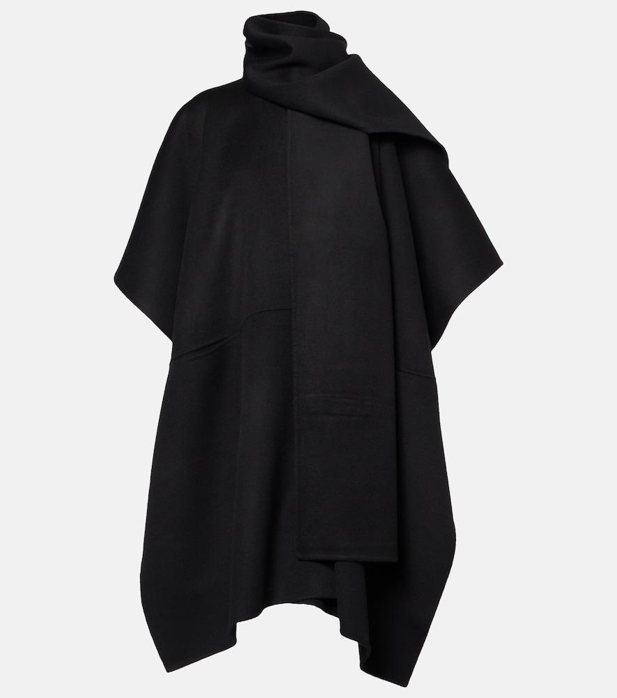 toteme doublé scarf-detail wool coat