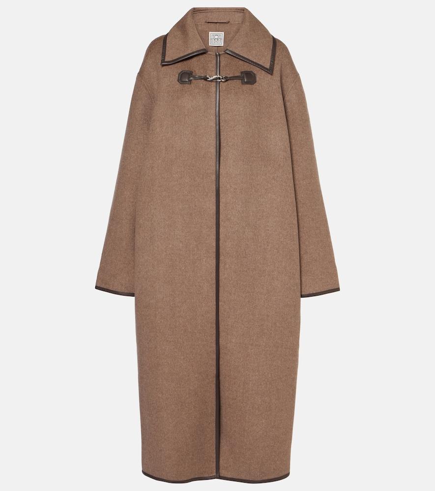 toteme double clasp wool coat