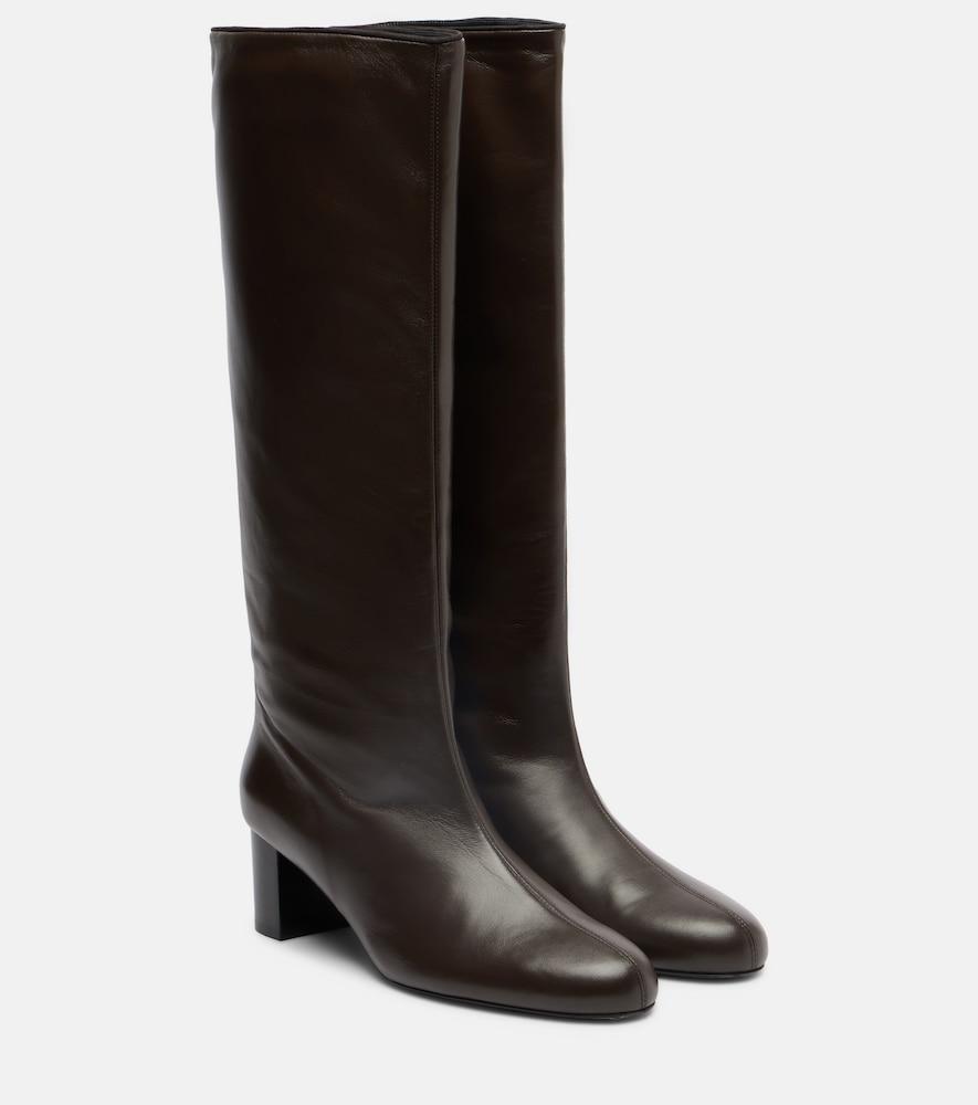 toteme downtown leather knee-high boots