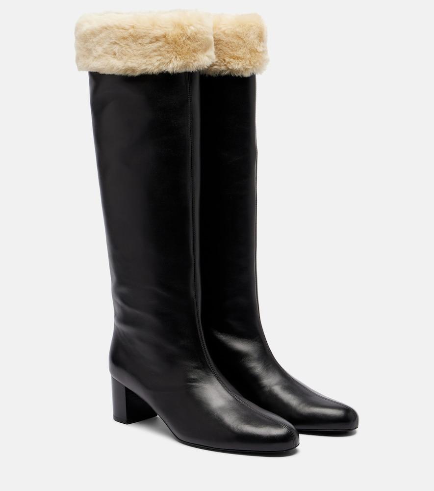 toteme downtown leather knee-high boots