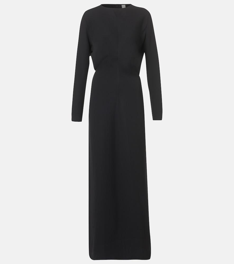 toteme draped cady maxi dress