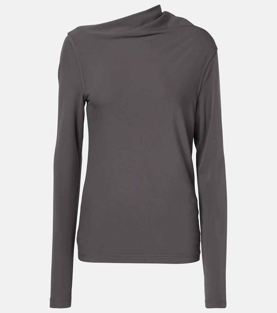 toteme draped jersey top