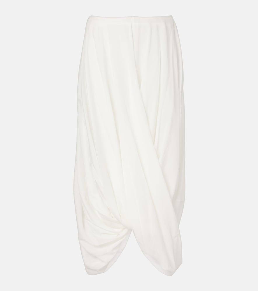 toteme draped midi skirt