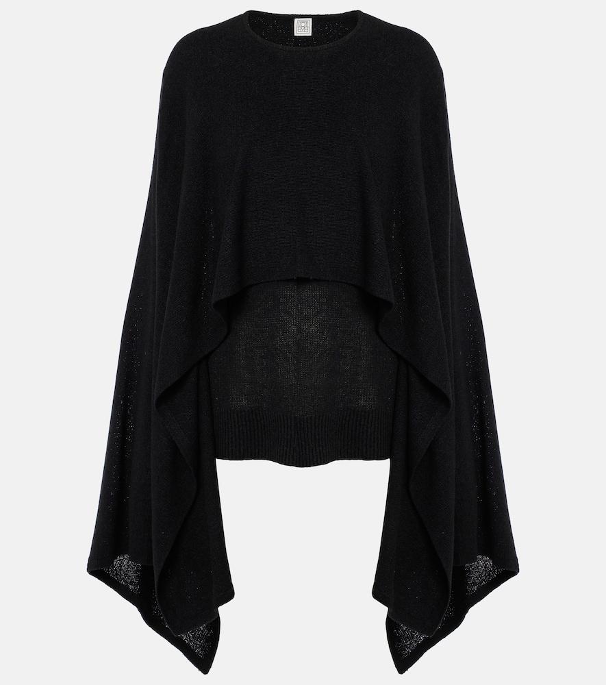 toteme draped silk top
