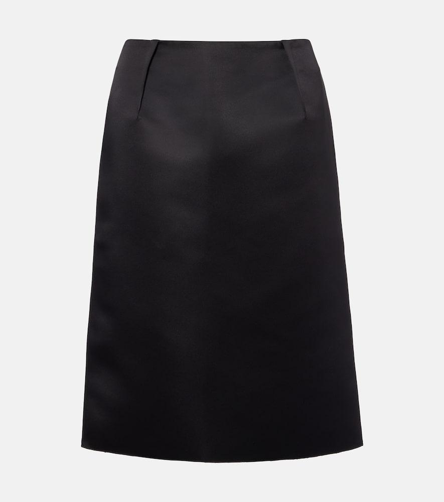 toteme duchess satin pencil skirt