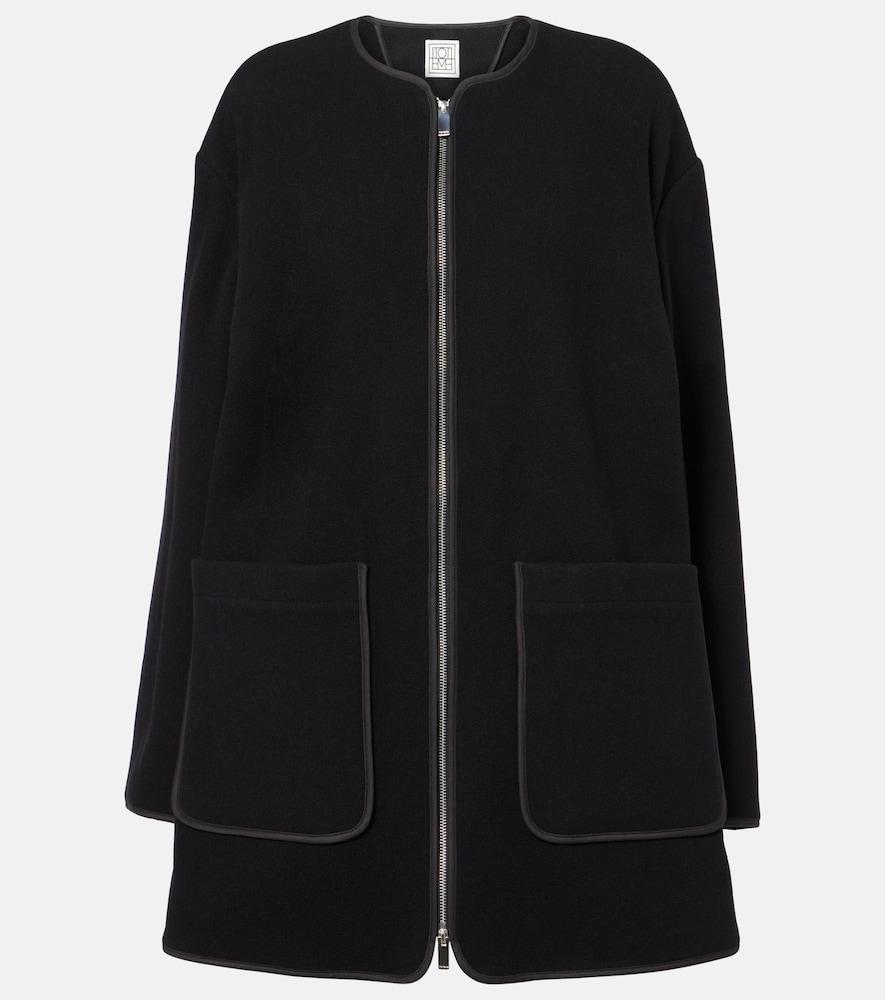 toteme felted wool-blend jacket