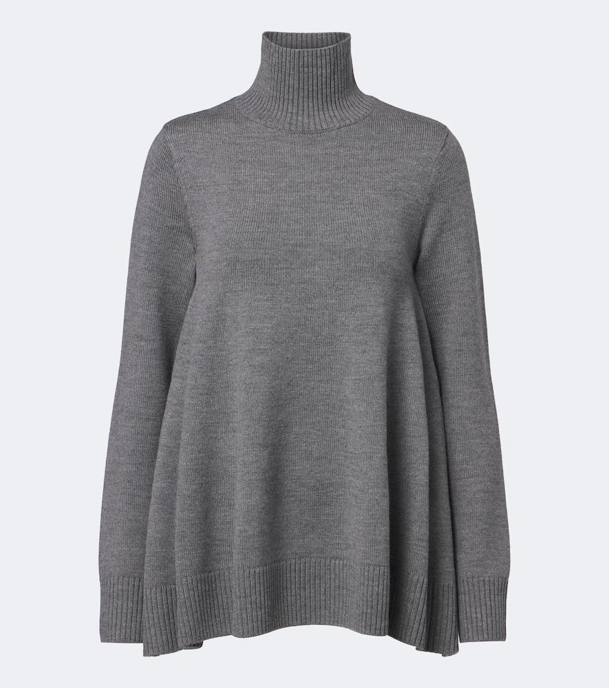 toteme flared wool turtleneck sweater