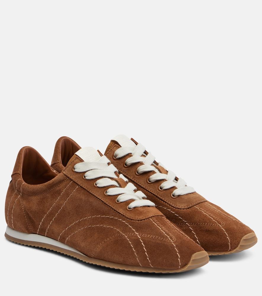 toteme flex suede sneakers