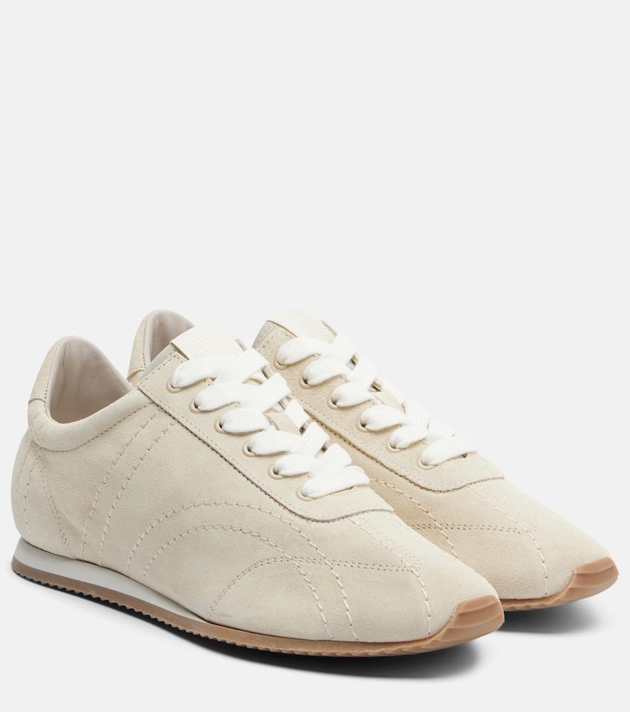 toteme flex suede sneakers