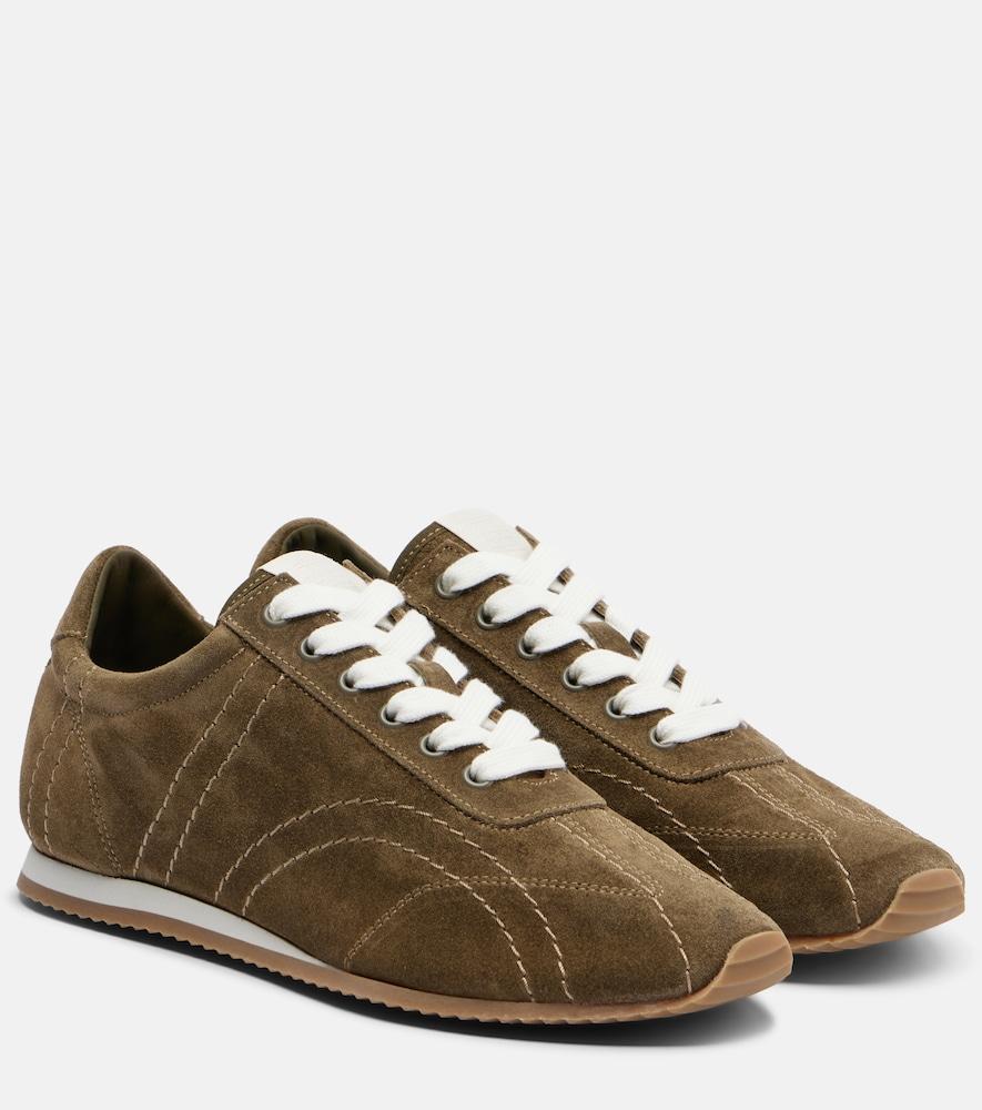 toteme flex suede sneakers