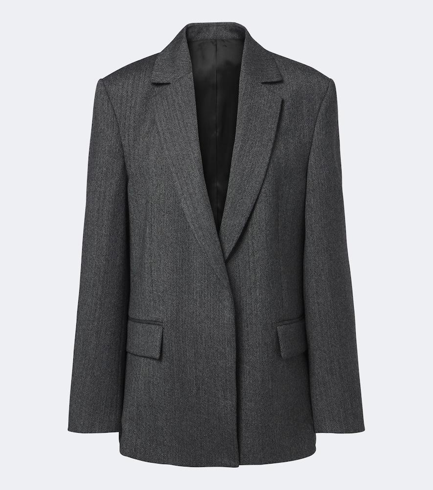 toteme herringbone wool blazer
