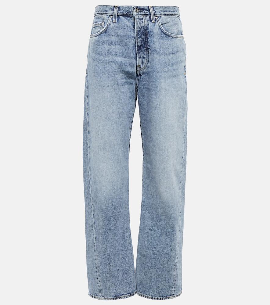 toteme high-rise straight jeans