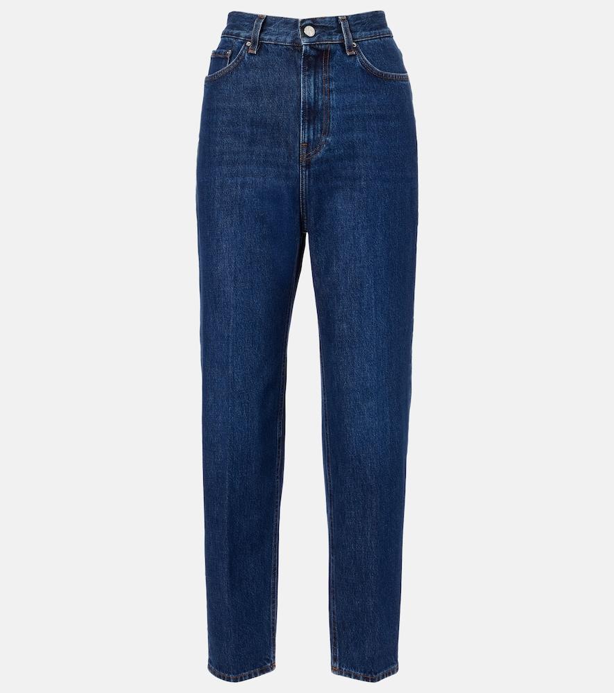 toteme high-rise tapered jeans