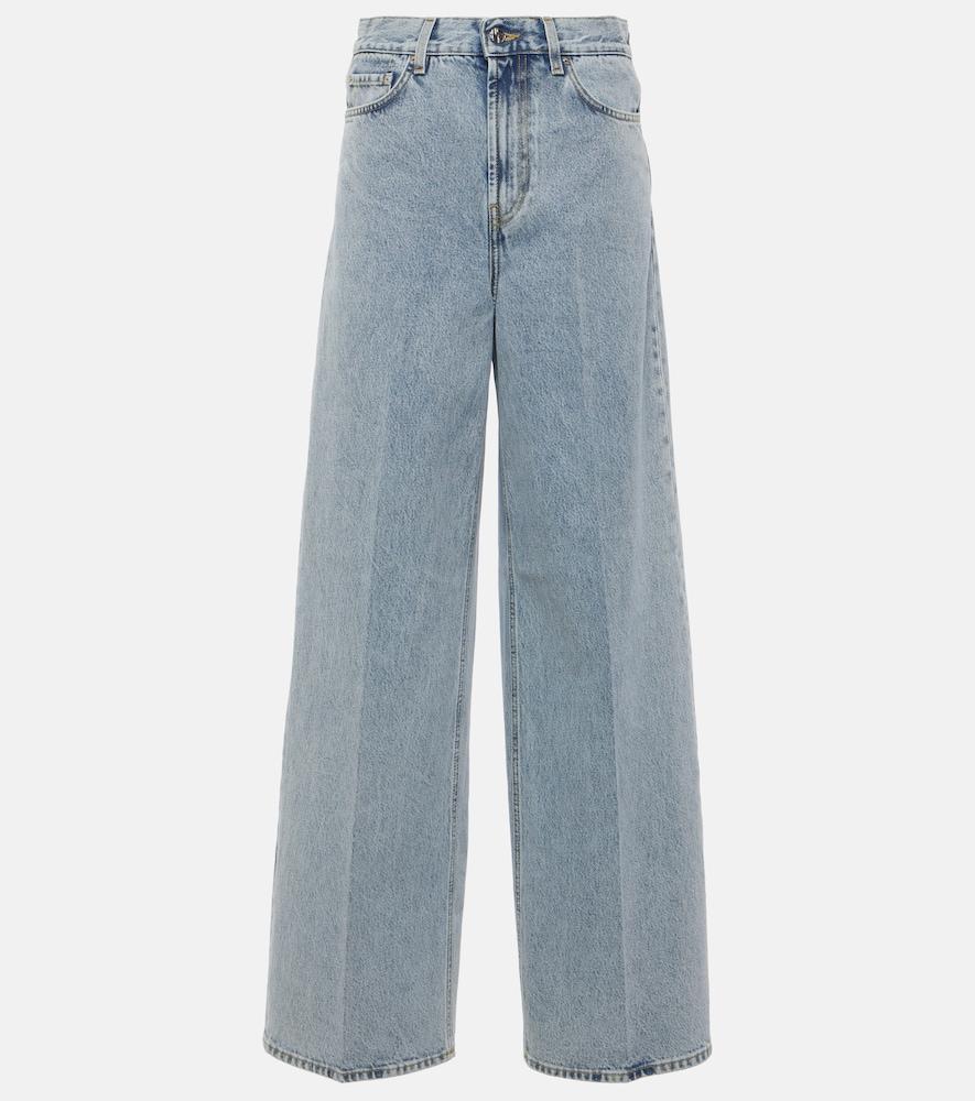 toteme high-rise wide-leg jeans