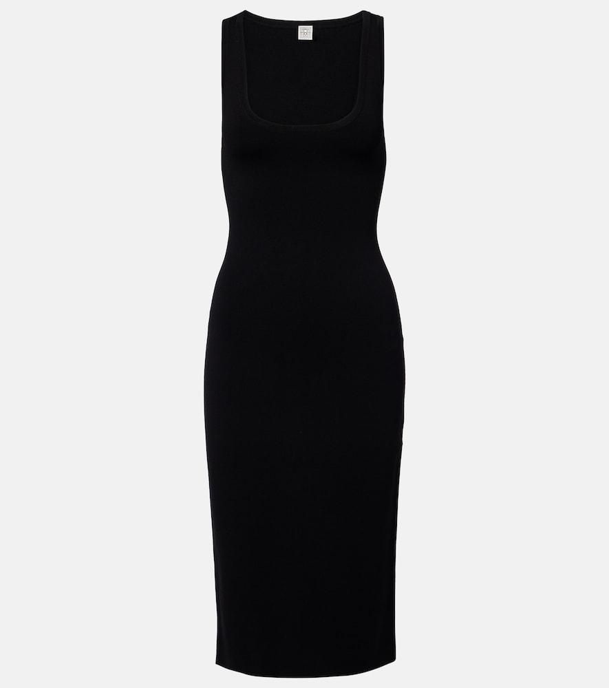 toteme jersey midi dress