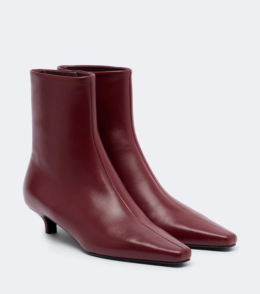 toteme leather ankle boots
